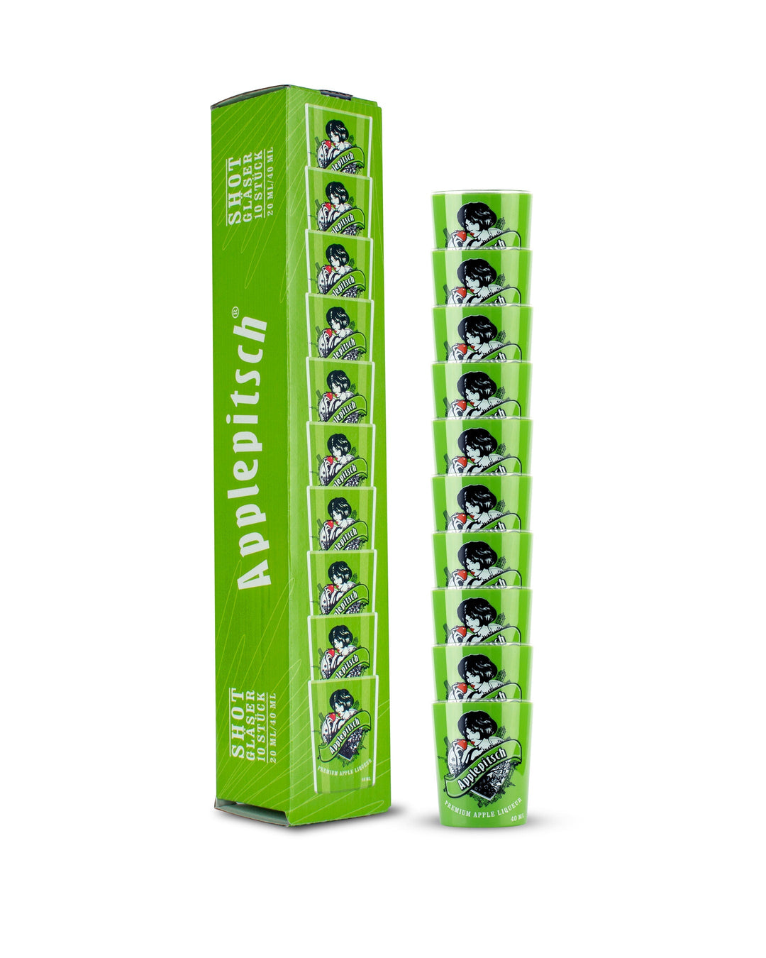 Shotbecher Applepitsch 10 Stück in GP 20ml/ 40ml Shotbecher Peter Busch GmbH & Co. KG 10er Box
