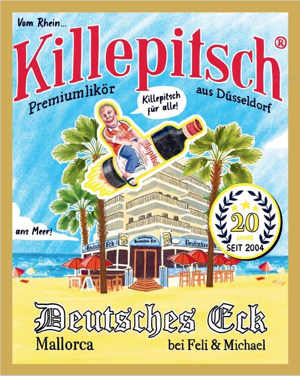Killepitsch 42% - Premium-Kräuterlikör 0,7L Design "Deutsches Eck" Kräuterlikör Peter Busch GmbH & Co. KG 